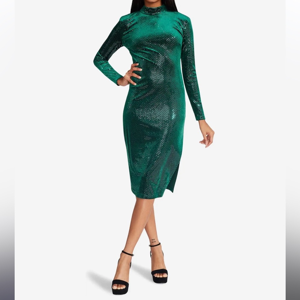Steve Madden Evelina Dress in Ponderosa Pine Green